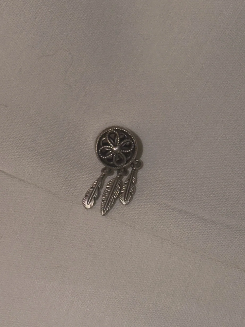 Silver Dreamcatcher Feather